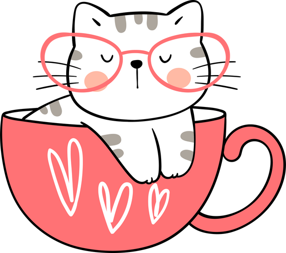 Cute Cat Valentine Sticker